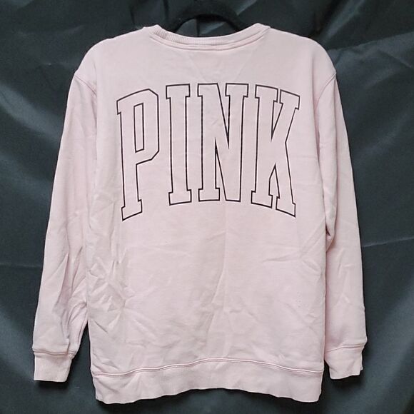 PINK CREWNECK LOGO SWEATSHIRT - Picture 6 of 6